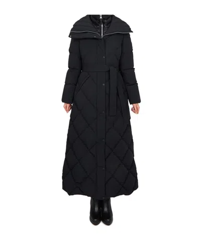 Mackage Long-sleeved Down Jacket In Black