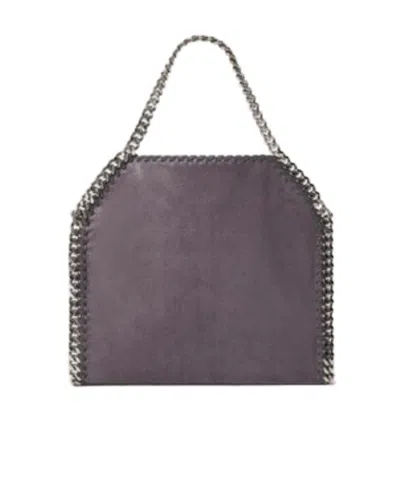 Stella Mccartney Falabella Textured Shoulder Bag In Purple