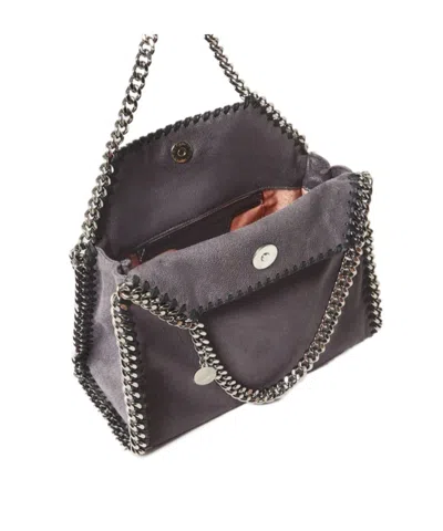 Stella Mccartney Falabella Textured Shoulder Bag In Purple