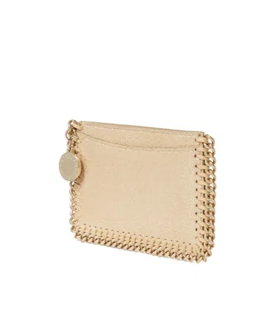 Stella Mccartney Falabella Chain-trim Cardholder In Gray