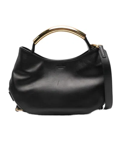 Moschino Double-handled Handbag In Black