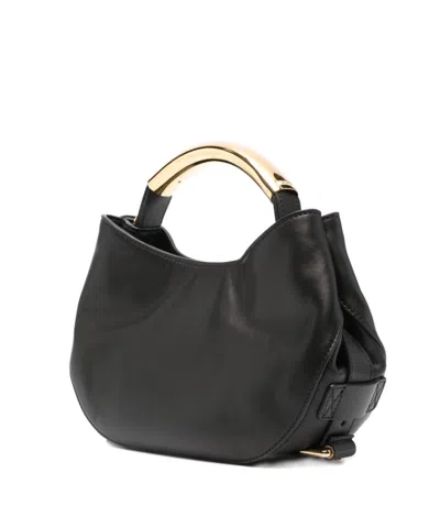 Moschino Double-handled Handbag In Black