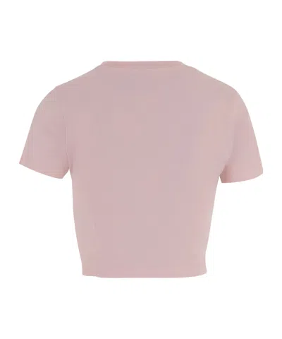 Casablanca Crew Neck T-shirt In Pink