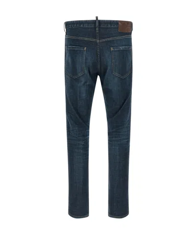Dsquared2 Belt Loop Jeans In Blue