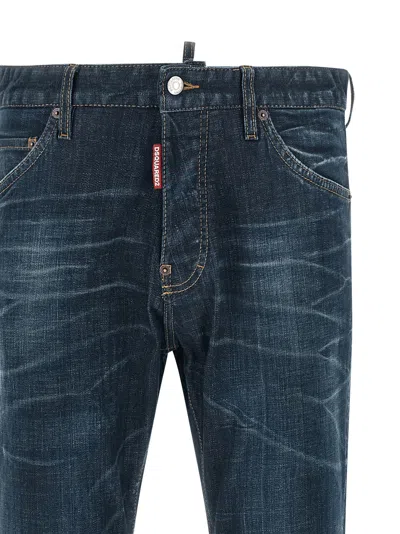 Dsquared2 Belt Loop Jeans In Blue