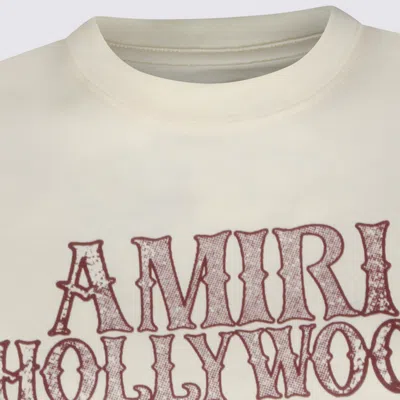 Amiri Graphic Print Crew Neck Short Sleeve Top In White