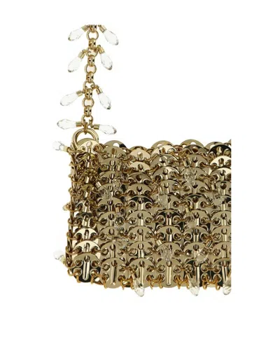 Rabanne Sequined Shoulder Bag In Green