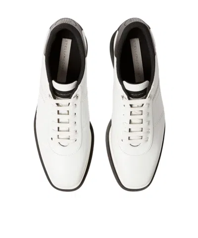 Stella Mccartney Modern Platform Sneakers With Round Toe Design In White