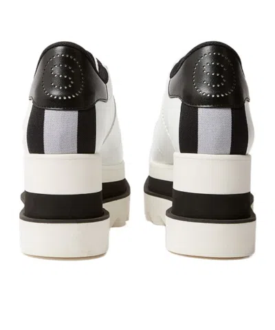Stella Mccartney Modern Platform Sneakers With Round Toe Design In White