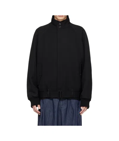 Lanvin Wool Twill Casual Jacket In Black