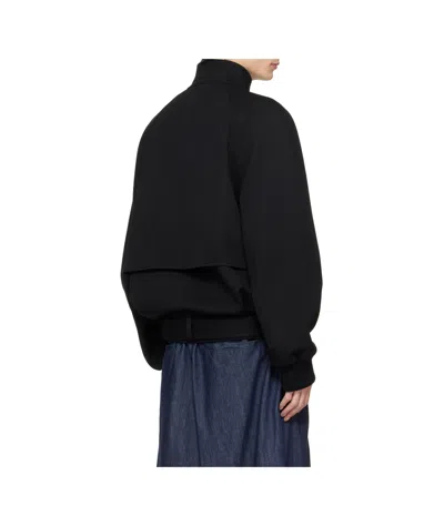 Lanvin Wool Twill Casual Jacket In Black
