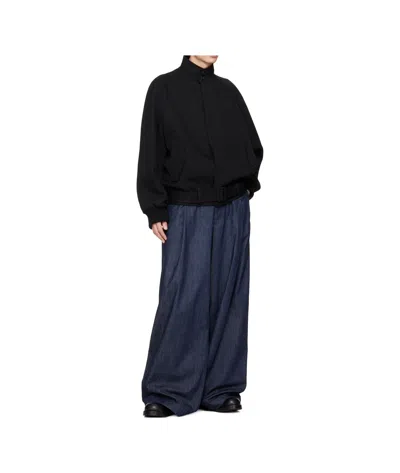 Lanvin Wool Twill Casual Jacket In Black