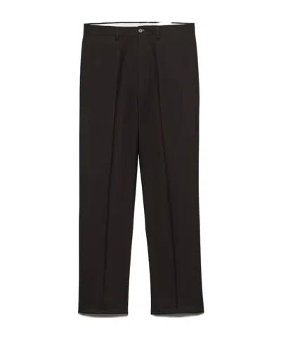 Prada Wool Pants In Brown