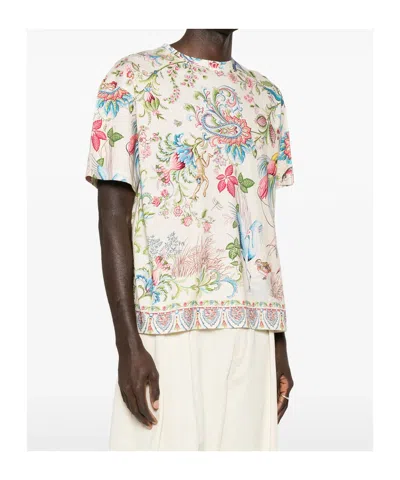 Etro Patterned Crewneck T-shirt In Multi