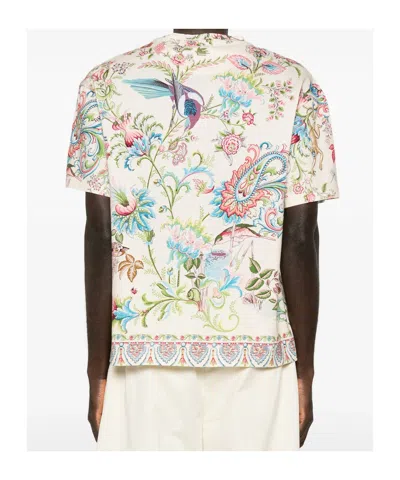 Etro Patterned Crewneck T-shirt In Multi