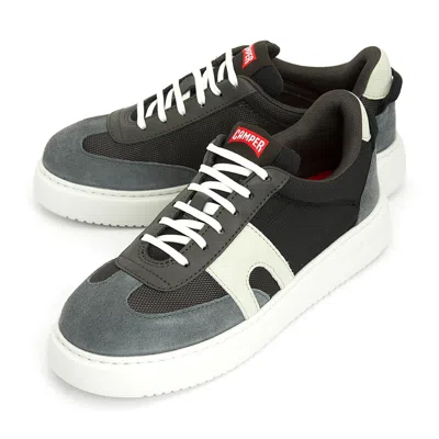 Camper Multicolor Textile And Nubuck Sneakers In Black