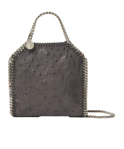 Stella Mccartney Tiny Falabella Chain Medallion Tote Bag In Black