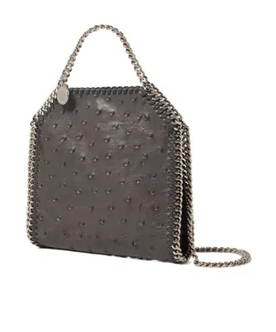 Stella Mccartney Tiny Falabella Chain Medallion Tote Bag In Black