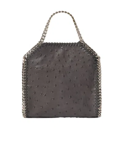 Stella Mccartney Tiny Falabella Chain Medallion Tote Bag In Black