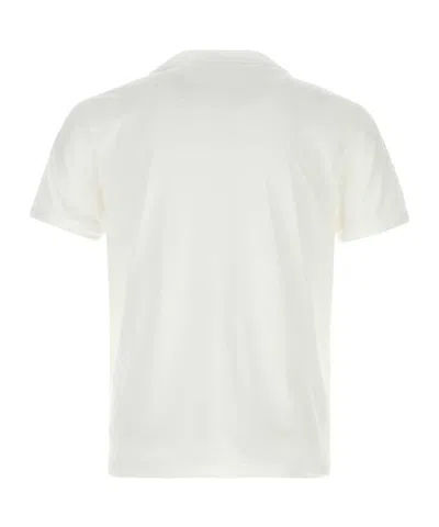 Prada Crew Neck Short Sleeve Fitted T-shirt In White