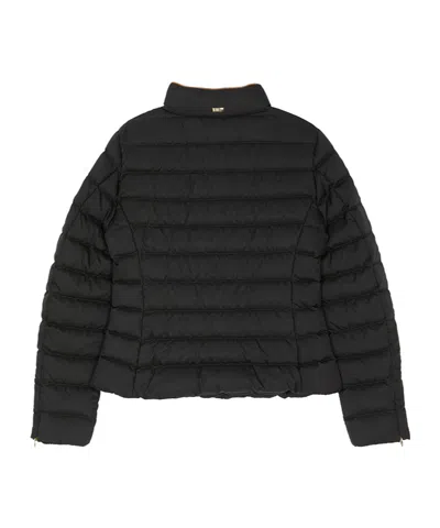Herno Long-sleeved Down Jacket In Black