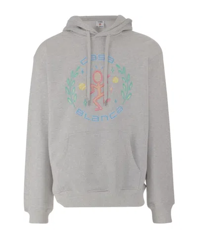 Casablanca Hooded Sweatshirt In Gray