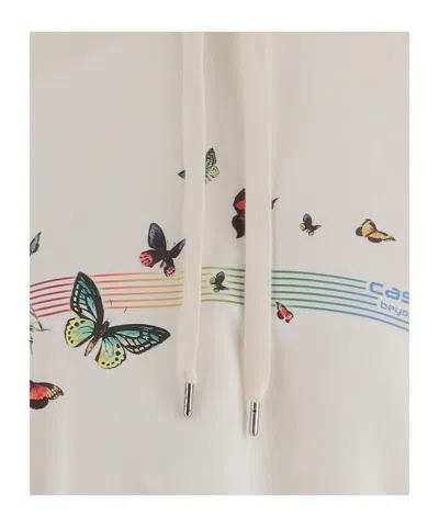 Casablanca Hooded Sweatshirt In White