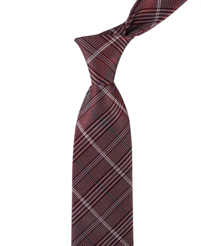 Tommy Hilfiger Men's Jeffrey Plaid Tie In Burgundy