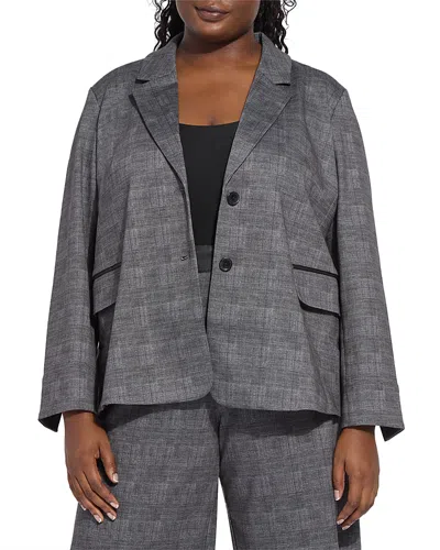 Lyssé Plus Everest Ponte Blazer In Gray