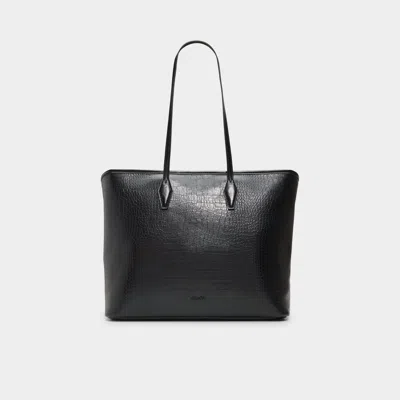 Aldo Everythingtote In Black/black In Black