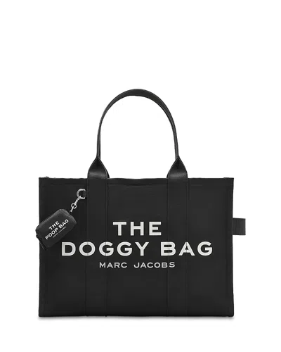 Marc Jacobs The Doggy Canvas Bag In Black