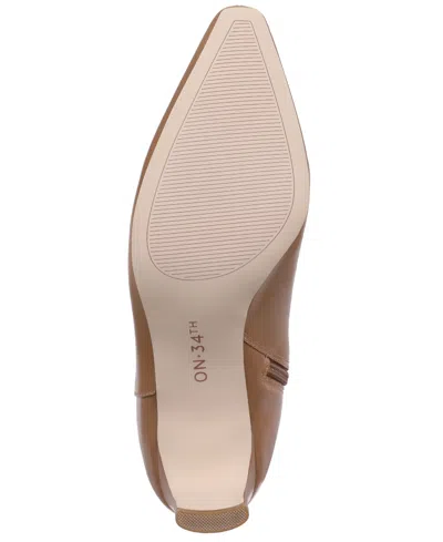 On 34th Women's Cabinaa Dress Boots, Macy's Exclusive In Brown