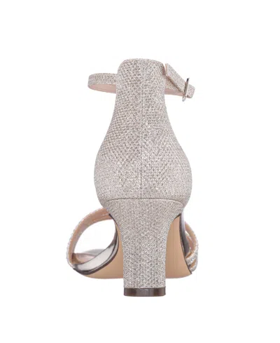 Nina Women's Bostyn Block Heel Sandals In Silver