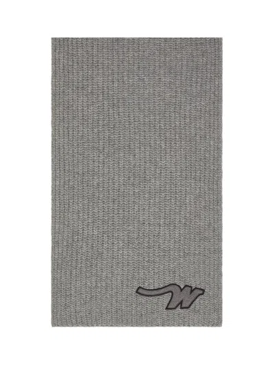 Weekend Max Mara Weekend Maxmara Bardies Wool Scarf Grey