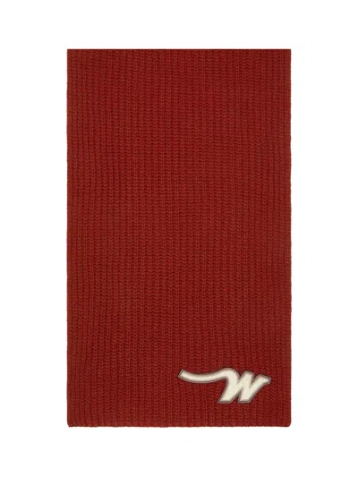 Weekend Max Mara Weekend Maxmara Bardies Wool Scarf Cherry Red