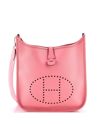 Pre-owned Pre-owned Hermes  Hermes Pm Evelyne Bag Gen Iii Epsom In Pink