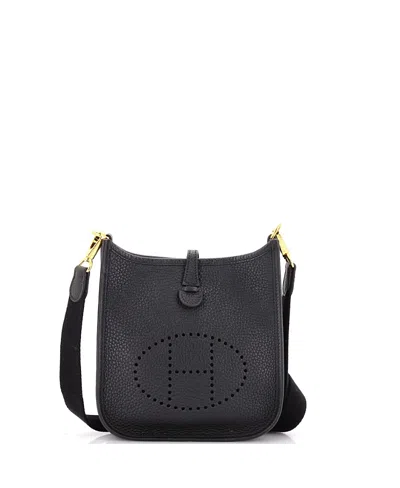 Pre-owned Pre-owned Hermes  Hermes Tpm Evelyne Bag Gen Iii Clemence In Black