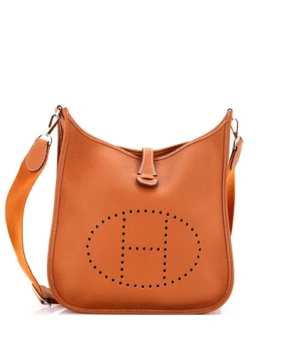 Pre-owned Pre-owned Hermes  Hermes Pm Evelyne Bag Gen Iii Clemence In Brown