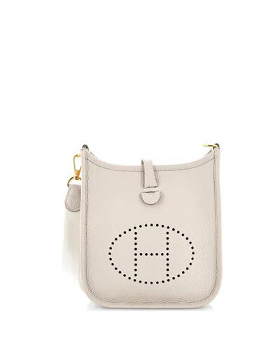 Pre-owned Pre-owned Hermes  Hermes Tpm Evelyne Bag Gen Iii Clemence In Neutral