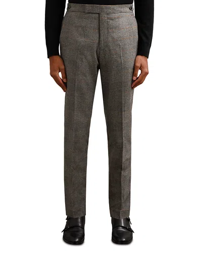 Reiss Men's Prince Of Wales Check Pants In Gray