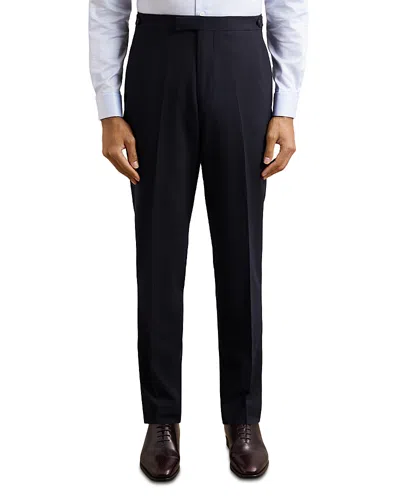 Reiss Textured Weave Slim Fit Pants In Black