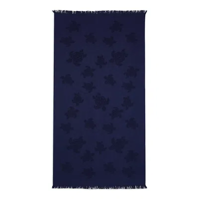 Vilebrequin Jacquard Turtle Beach Towel In Blue