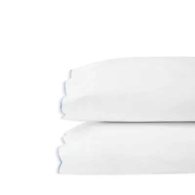 Sferra Limana Scalloped King Pillowcase, Pair In White