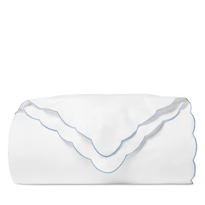 Sferra Limana Scalloped Duvet Cover, King In White