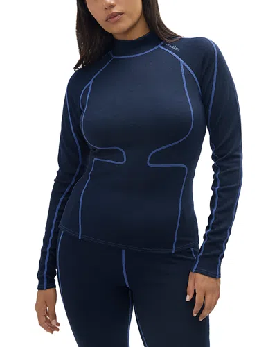 Halfdays Fay Base Layer Sweater In Blue