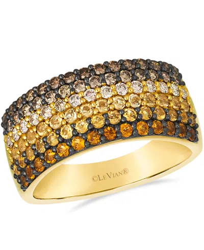 Le Vian Citrine Ombre (0.55 Ct. T.w.) And Chocolate Diamond (0.63 Ct. T.w.) Ring In 14k Honey Gold In Gold