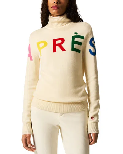 Perfect Moment Wool Apres Sweater In Yellow