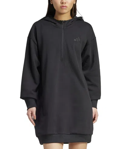 Adidas Originals Women's All Szn Fleece Loose Dress In Black