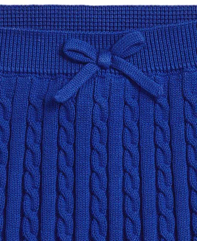 Polo Ralph Lauren Ralph Lauren Mini-cable Cotton Skirt In Blue
