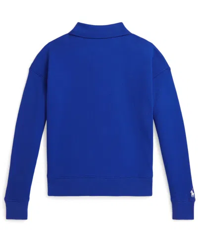 Polo Ralph Lauren Girls 7-16 Polo Team Terry Long-sleeve Sweatshirt In Blue